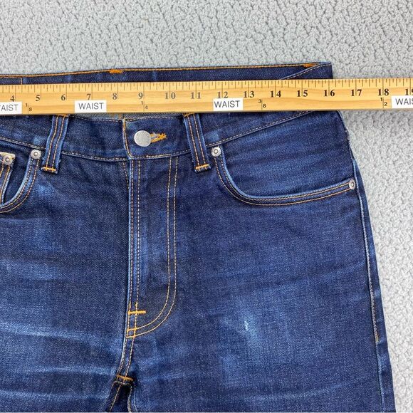 Nudie Jeans Men Lean Dean Slim-Fit Selvedge Worn In Jeans | Size: 32* (See Pics) - Picture 8 of 15